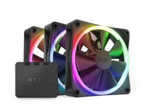 Комплект вентилатори NZXT F120 RGB Black 3 броя и NZXT RGB контролер