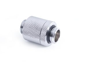 D-Plug Alphacool ES, 20mm, G1/4 AG auf G1/4 AG, Сребрист