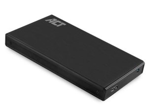 Чекмедже за твърд диск ACT AC1200, SATA, 2.5", USB-A 3.2 Gen1, Черен
