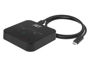 Двойна SSD докинг станция, ACT M.2 NVMe/PCIe за клониране, USB-C 3.2 Gen2, 10 Gbps