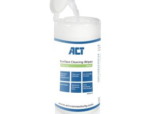 Почистващи кърпи ACT AC9515, За клавиатури, LCD монитори, 100 бр.