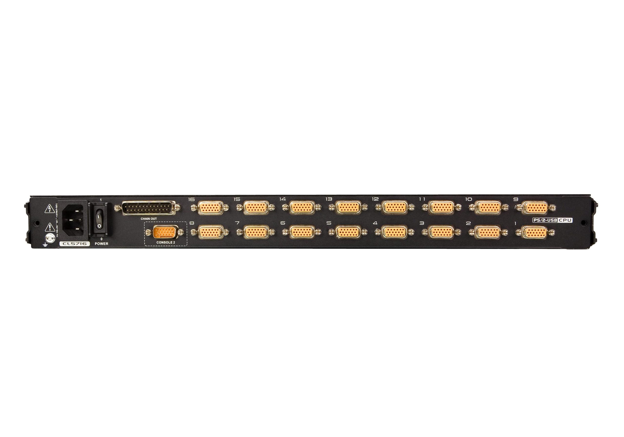 KVM Конзола ATEN CL5716M, 17" 16-Port PS/2-USB VGA Single Rail LCD KVM Switch - Image 4