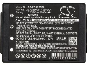 Батерия за дистанционно управление за кран HBC Radiomatic Eco, Micron 4,6  SPECTRUM 1,2 BA225000 NIMH 6V 2000mAh черна Cameron Sino