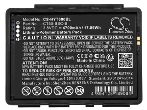 Батерия за баркод скенер Honeywell Dolphin CT60 CT65  CT50-BSC-B  LiIPo  3.8V 4700mAh Cameron Sino
