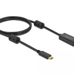 Кабел Delock USB-C - HDMI (DP Alt Mode) 4K 60 Hz, 1 m, Черен