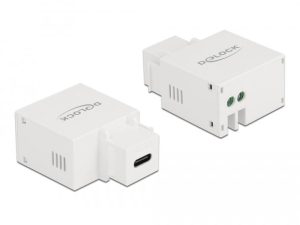 Модул Delock, USB-C порт за зареждане, За монтаж на панел Keystone