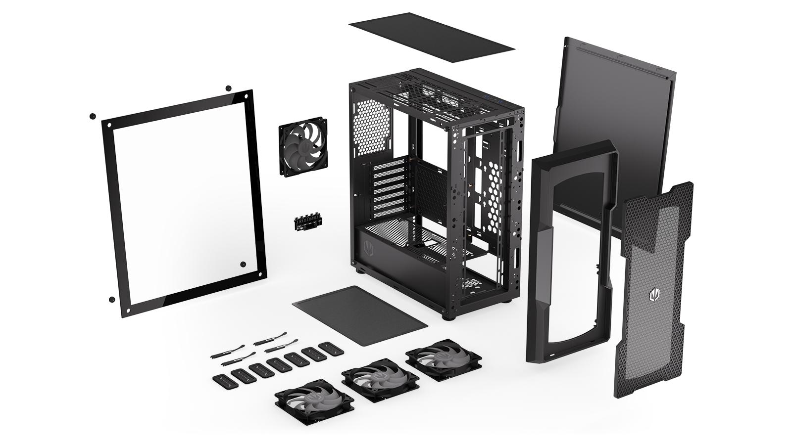 Кутия ENDORFY Regnum 400 ARGB - Middle Tower - Image 15