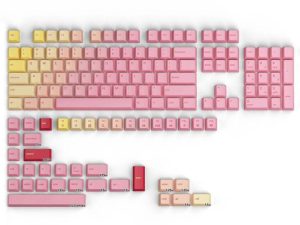 Капачки за механична клавиатура Glorious GPBT Keycaps - Pink Grapefruit