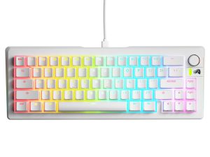 Геймърска механична клавиатура Glorious GMMK 3 65% White - Fox Linear Switches