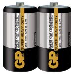 Цинк карбонова батерия SUPERCELL 13S-S2, R20, 2 бр. в опаковка/ shrink, 1.5V