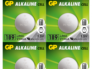 Бутонна алкална батерия GP189 LR-1130/ 10 бр./pack цена за 1 бр./ 1.55V GP