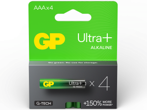 Алкална батерия GP ULTRA PLUS LR03 AAA /4 бр. в опаковка/ блистер 1.5V