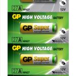 Алкална батерия GP 12 V /5бр./pack цена за 1 бр. батерия/ за аларми А27