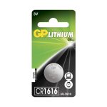Литиева бутонна батерия GP CR 1616 3V 1 бр. в блистер /цена за 1 бр./  GP