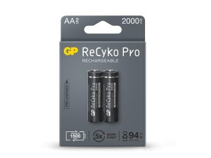 Акумулаторна Батерия GP R6 AA 2000mAh RECYKO + PRO 210AAHCB-EB2 NiMH /до 1500 цикъла/  2 бр. в опаковка GP