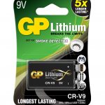 Литиева батерия GP CRV9 9V 1бр. блистер /за детектори на дим/
