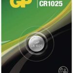 Литиева бутонна батерия GP  CR1025 3V  1 бр. в блистер /цена за 1 бр./