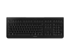 Безжична тиха клавиатура CHERRY KW 3000,10млн. клика, Черна