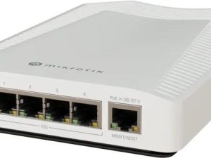 Суич MikroTik -CRS304-4XG-IN, 1 x Gigabit Ethernet ports, 4 x 10G, PoE in:802.3af/at