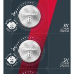 Бутонна батерия DURACELL PROCELL CR2032, 3V, 5 бр. в блистер, Литиева, /цена за 1 батерия/