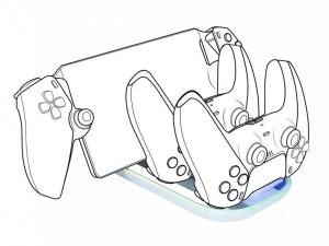 Зарядна станция Nacon, За DualSense падове и Playstation Portal