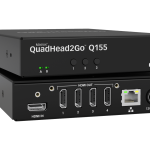 Външен мулти-дисплей адаптер Matrox QuadHead2GO Q155 Multi-Monitor Q2G-H4K2 за едновременна работа на 4 мониторa с HDMI вход