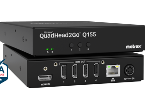 Външен мулти-дисплей адаптер Matrox QuadHead2GO Q155 Multi-Monitor Q2G-H4K2 за едновременна работа на 4 мониторa с HDMI вход