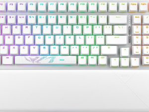 Геймърска безжична Клавиатура ASUS ROG Strix Scope II 96 - Moonlight White