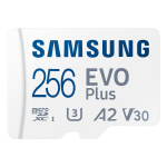 Карта памет Samsung EVO Plus, microSDXC, UHS-I, 256GB, Адаптер