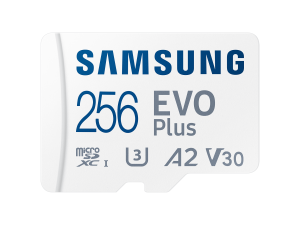 Карта памет Samsung EVO Plus, microSDXC, UHS-I, 256GB, Адаптер