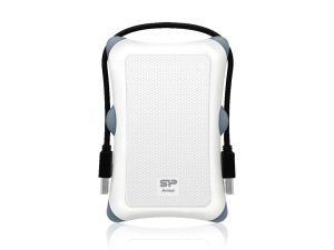 Удароустойчиво чекмедже за 2.5" диск Silicon Power Armor A30 White USB 3.2