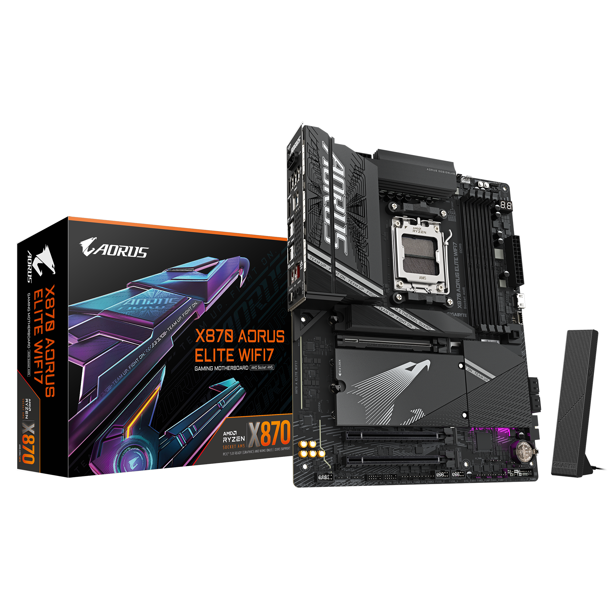 Дънна платка GIGABYTE X870 AORUS ELITE WIFI 7, Socket AM5 - Image 6