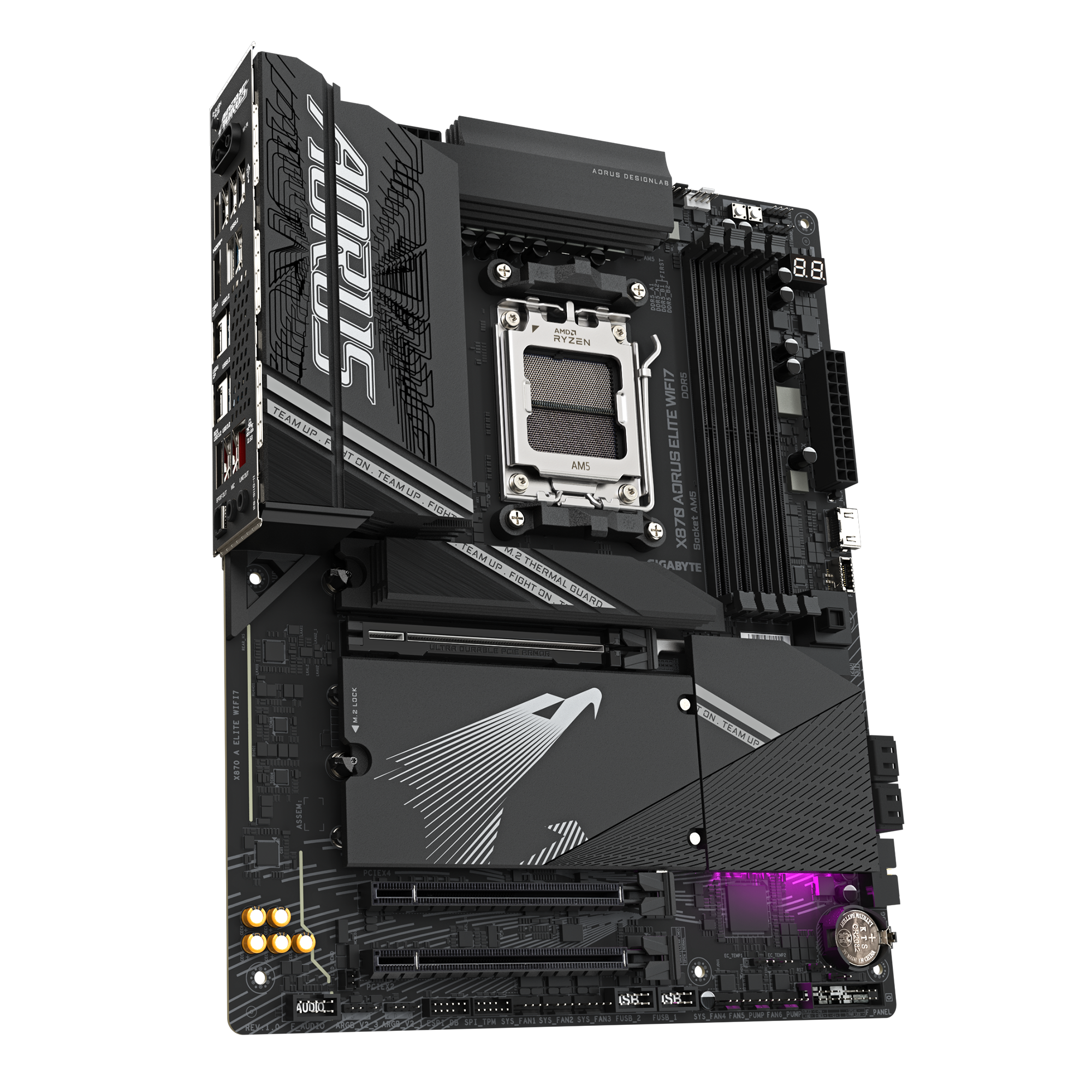 Дънна платка GIGABYTE X870 AORUS ELITE WIFI 7, Socket AM5 - Image 3